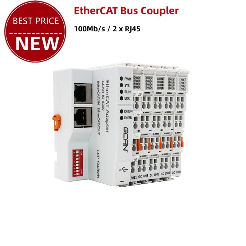 EtherCAT Bus Coupler 100Mb/s Remote IO EtherCAT Slave Station GCAN-IO-8200