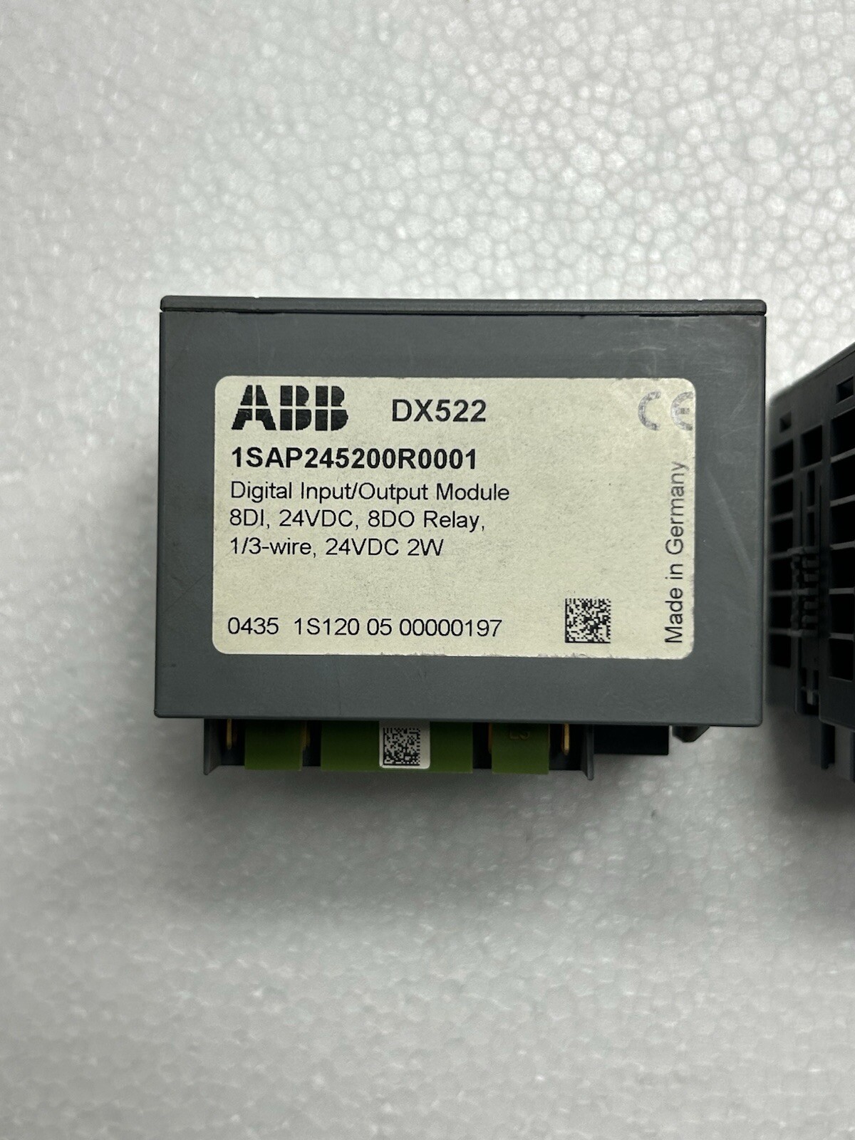 LOT OF 2PCS ABB 1SAP245200R0001 DX522 DIGITAL INPUT/OUTPUT MODULE 8 DI 24 VDC