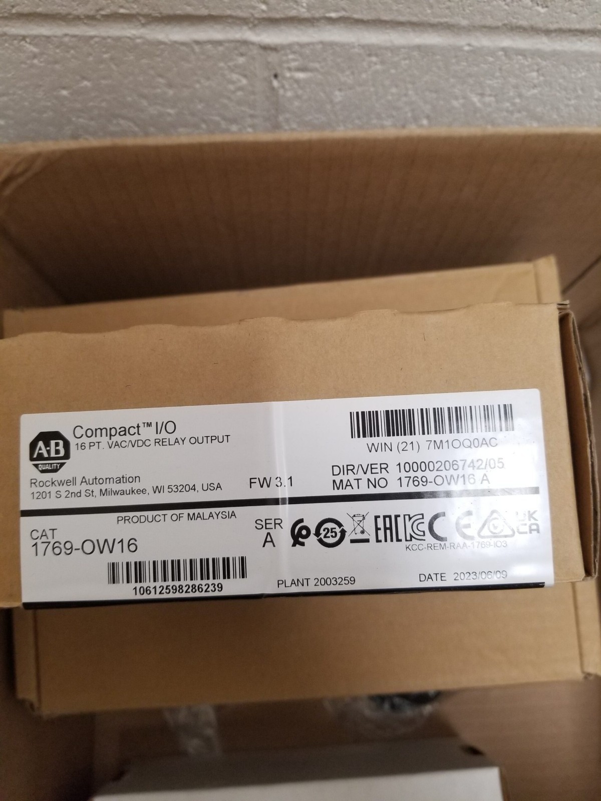 1769-OW16 Allen Bradley , Rockwell Automation