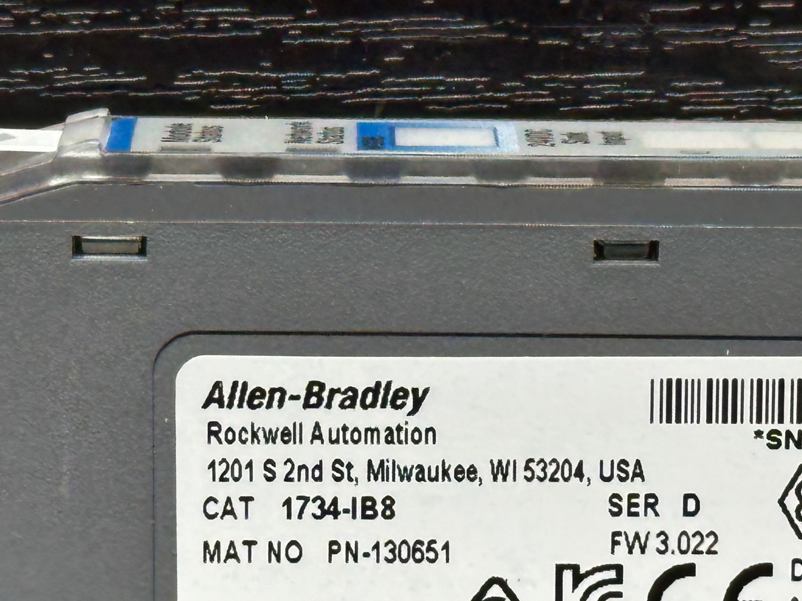 Allen Bradley 1734-IB8 1734-1B8 D 1734-MB 1734-RTBS Point I/O Input Module 24VDC