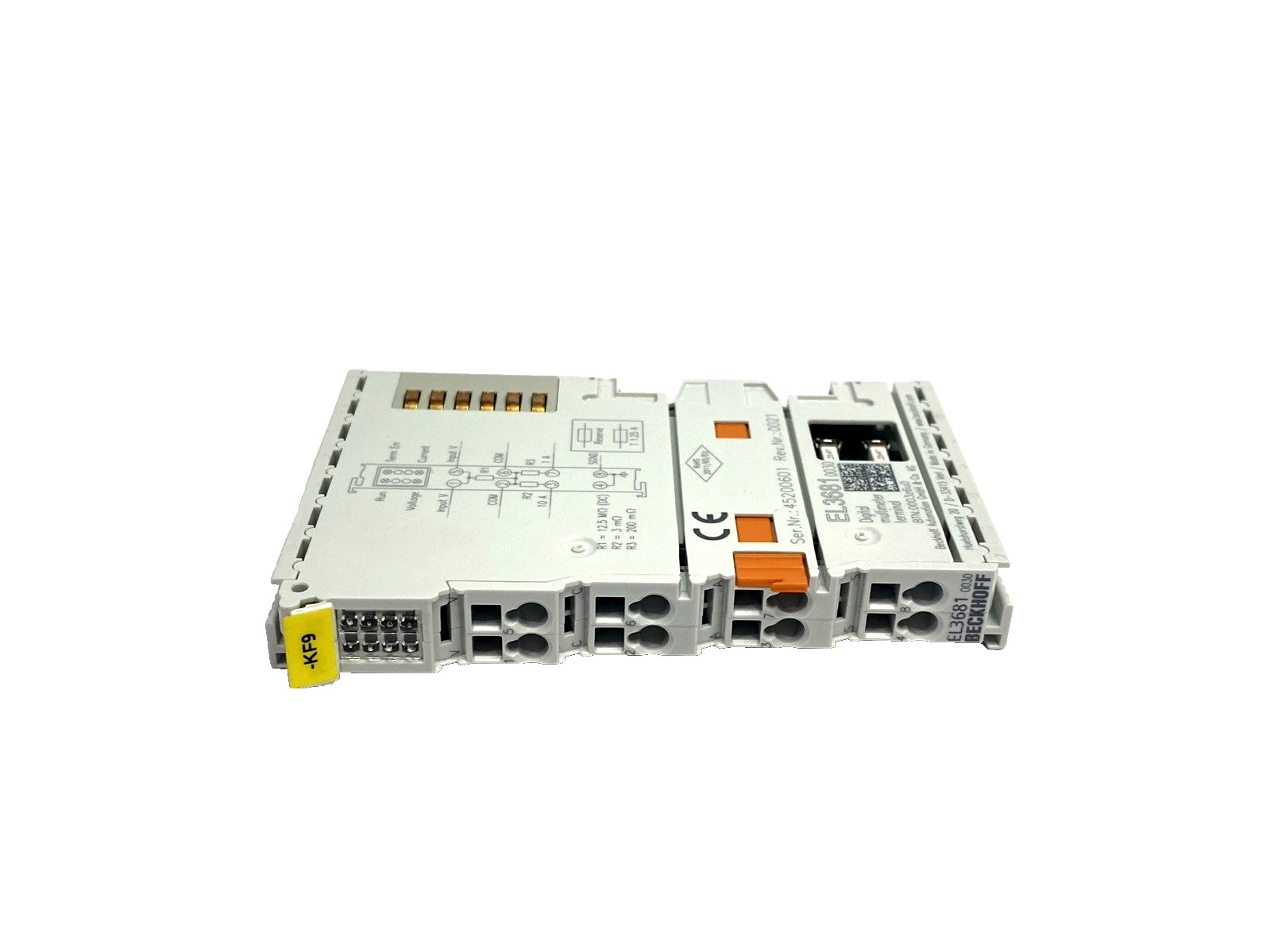 Beckhoff EL3681-0030 EtherCAT Multimeter Terminal, 1-Ch Analog Input 300V 10A