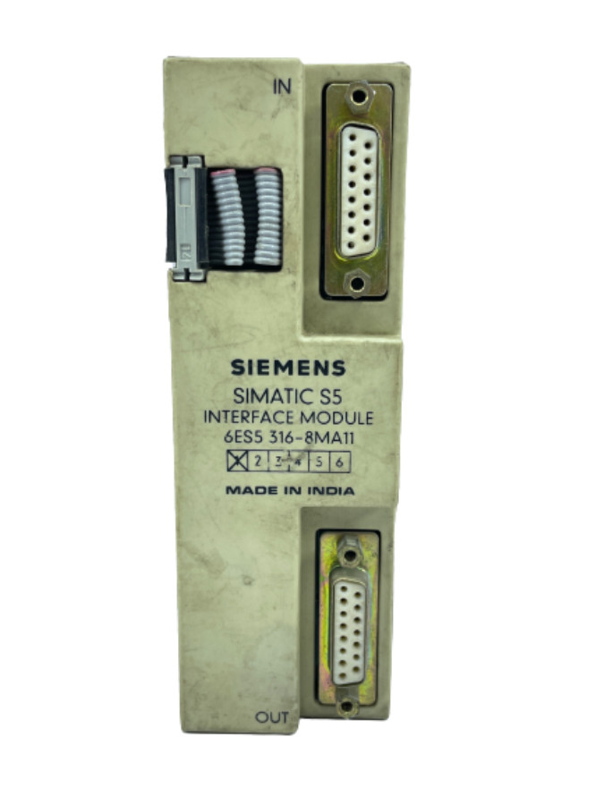 Siemens SIMATIC S5 6ES5 316-8MA11 Interface Module PLC Output Input Unit