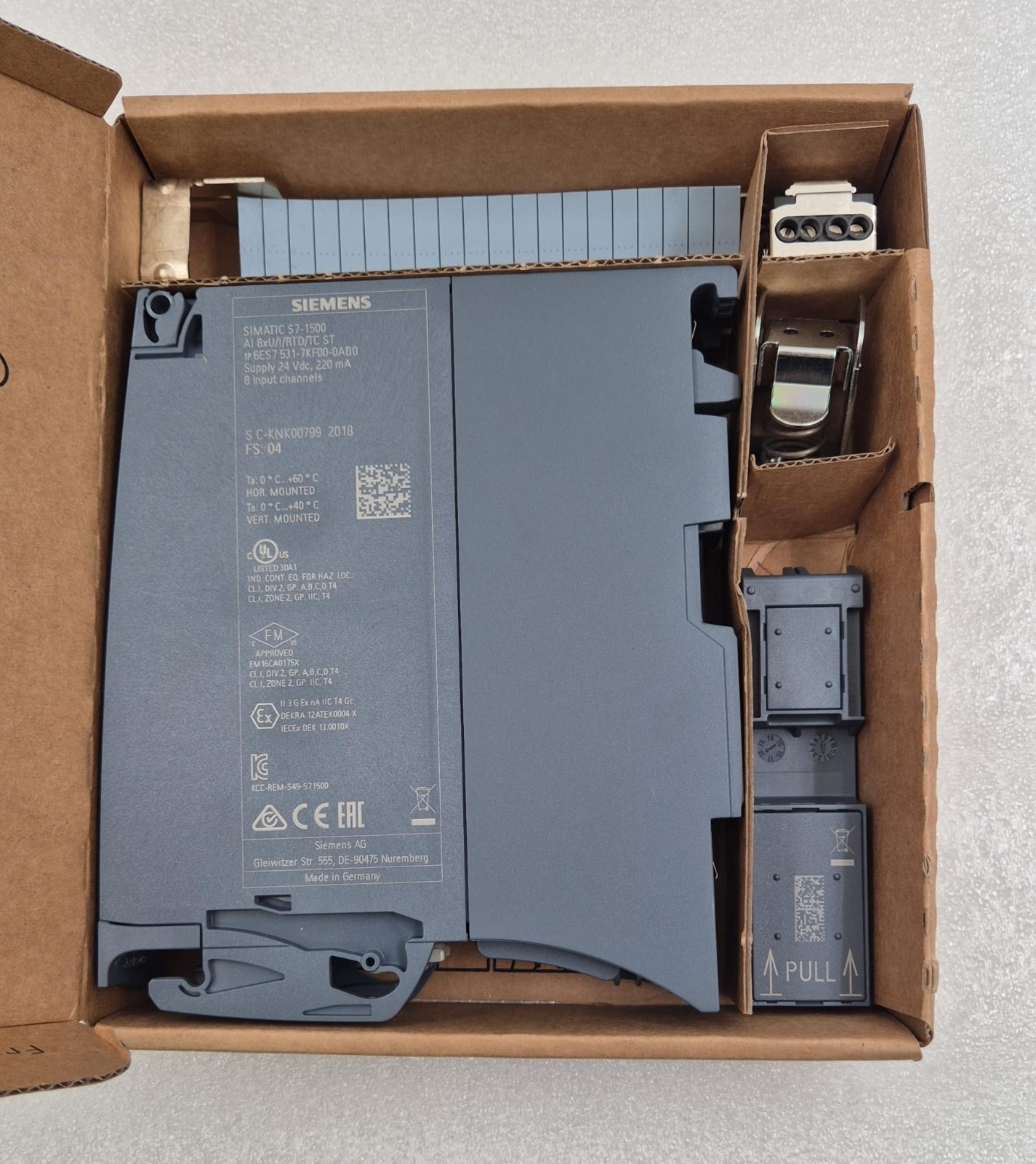 NEW – SIEMENS SIMATIC S7-1500 6ES7 531-7KF00-0AB0 ANALOG INPUT MODULE