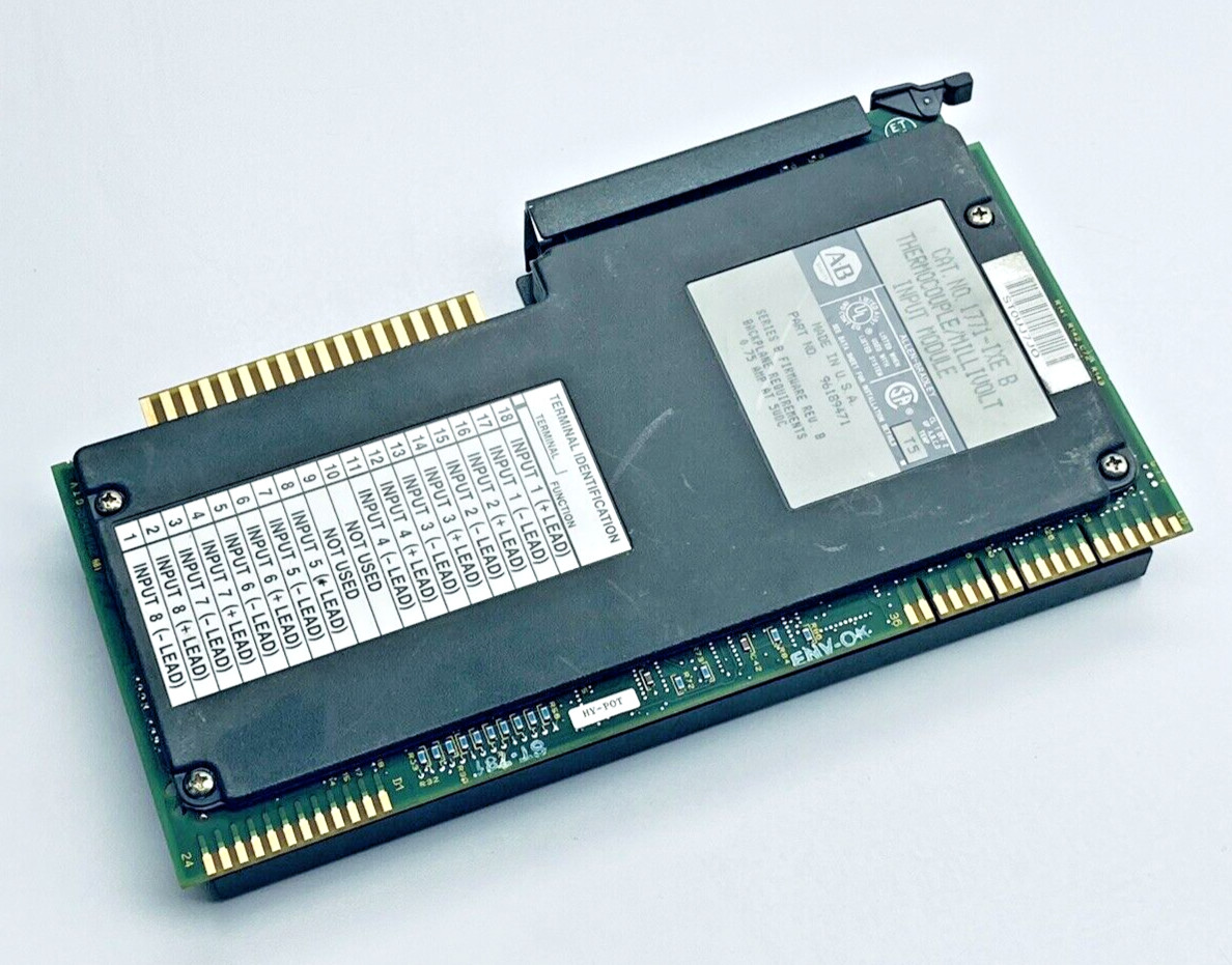ALLEN BRADLEY 1771-IXE THERMOCOUPLE / MILLIVOLT INPUT MODULE SER. B