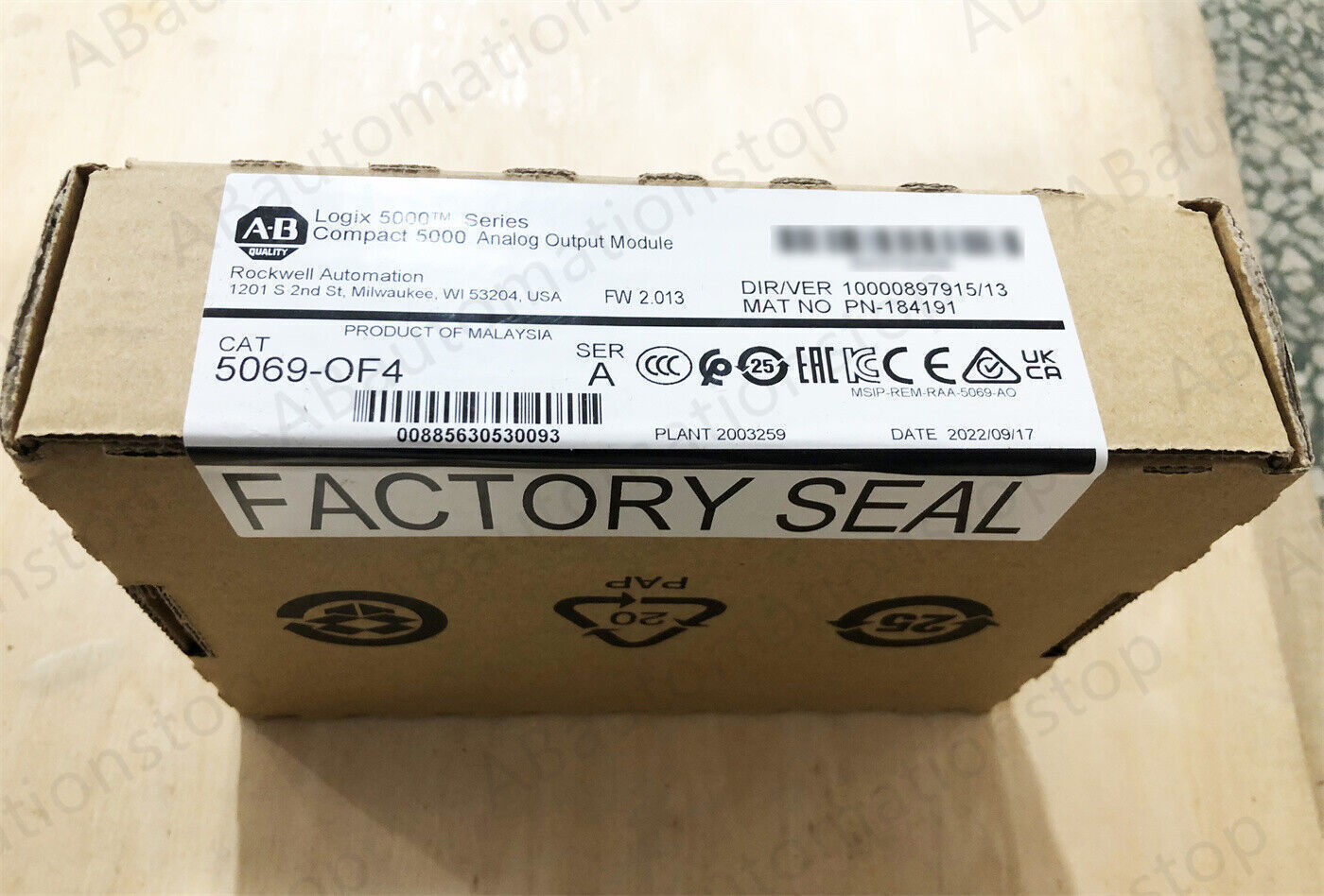 Allen Bradley 5069-OF4 Compact 5000 Analog Output Module 4-Ch New Sealed