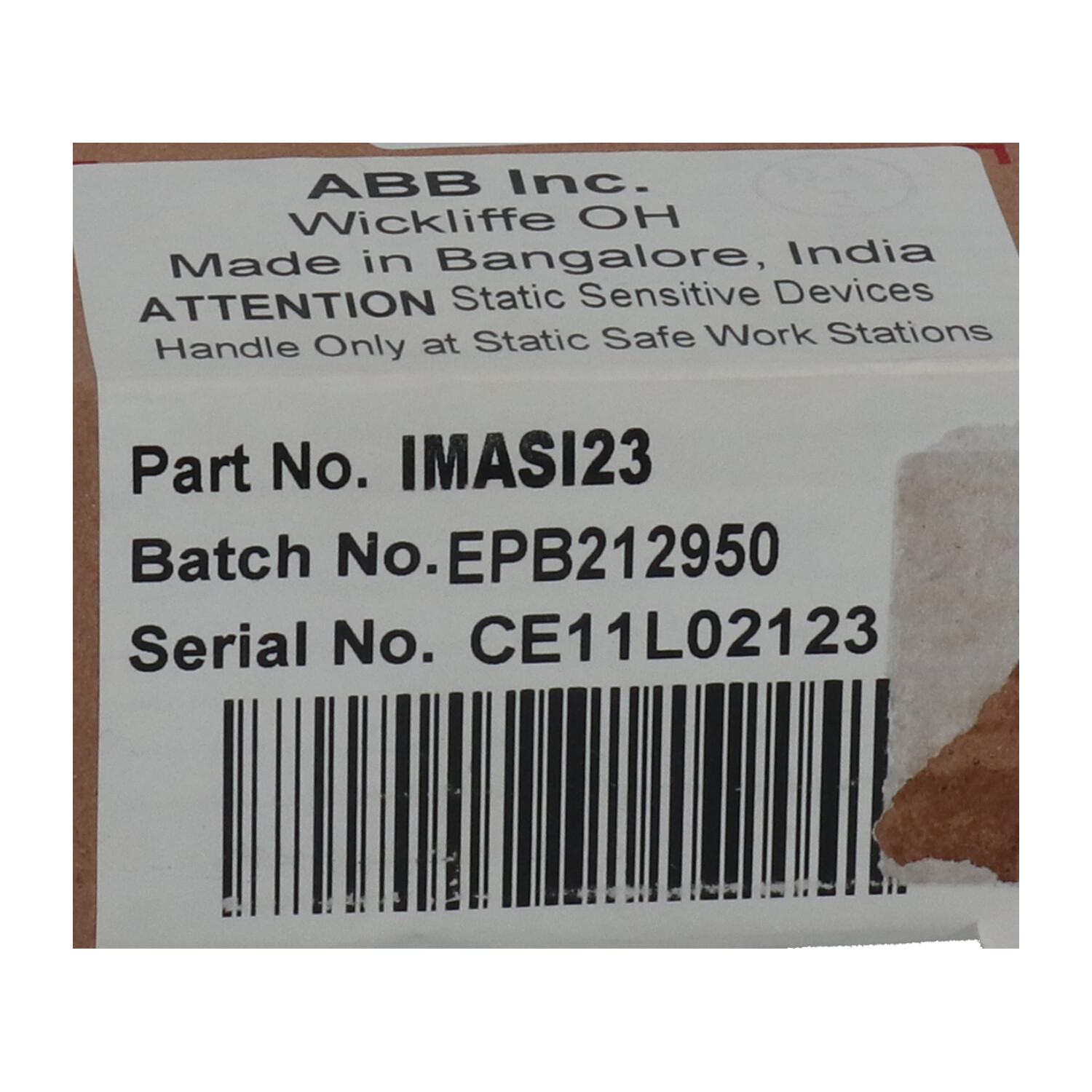 ABB IMASI23 Analog Input Module New NFP Sealed