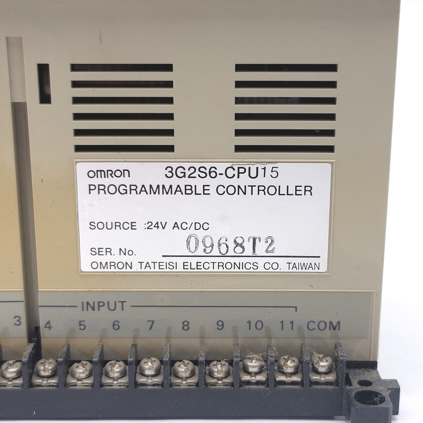 Omron 3G2S6-CPU15 Sysmac S6 Programmable Controller PLC, 12x Inputs, 8x Outputs