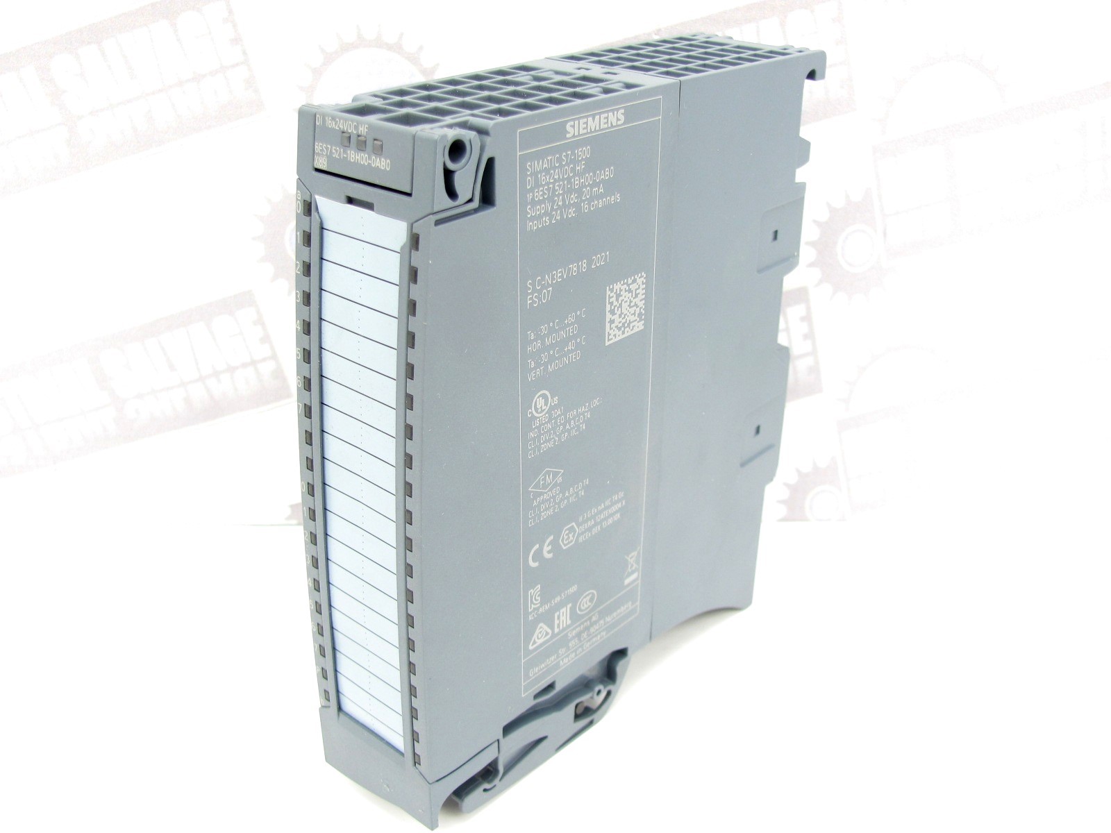 SIEMENS – 6ES7521-1BH00-0AB0 SIMATIC S7-1500 – DIGITAL 16CH OUTPUT MODULE Tested