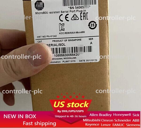 NEW SEALED Allen-Bradley 2080-SERIALISOL Micro800 Isolated Serial Port Plug-In