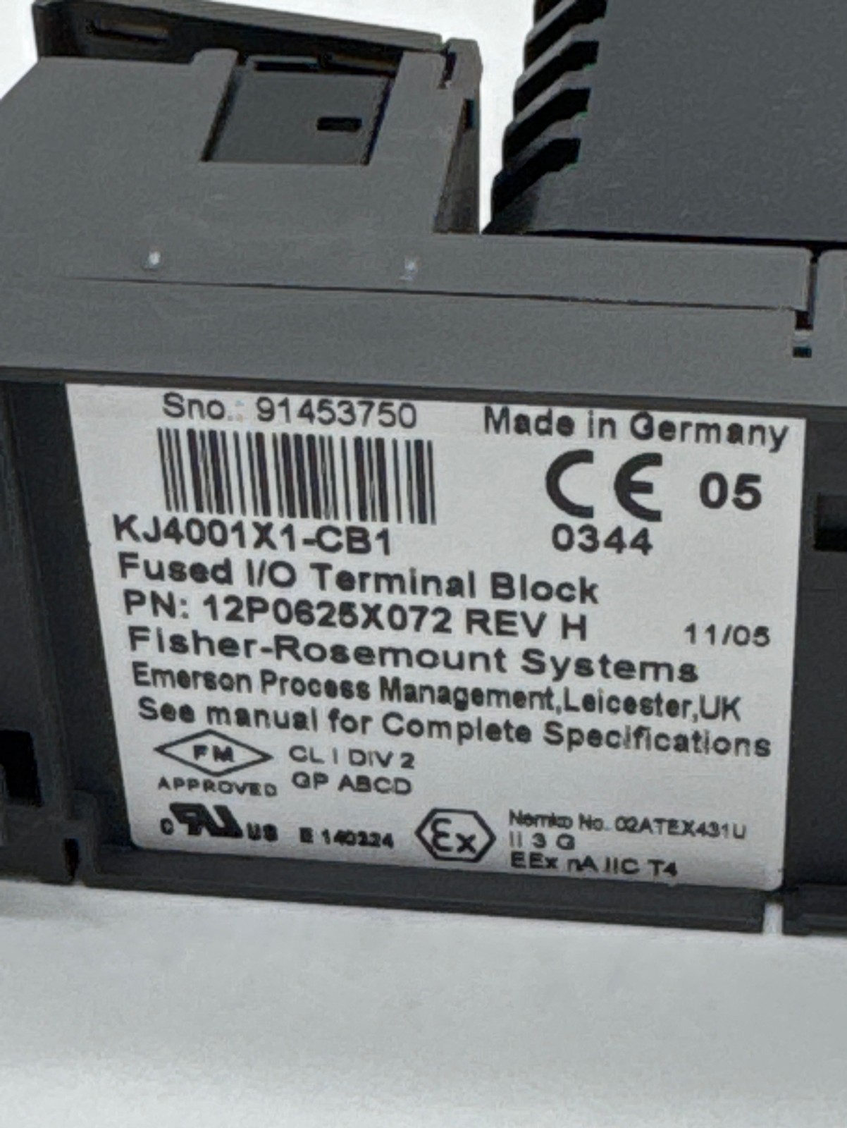 Fisher-Rosemount KJ3221X1-BA2 Analog Output Module /KJ4001X1-CB1 Terminal Block