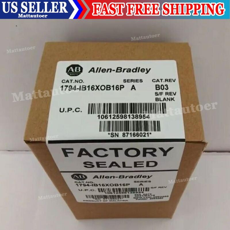 AB 1794-IB16XOB16P New Factory Sealed 24V DC Input/Output Module Fast Ship 1pcs