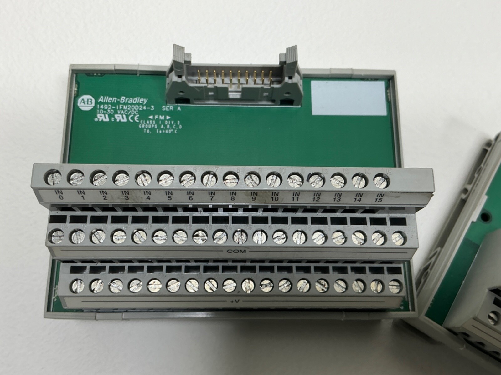 ALLEN-BRADLEY 1492-IFM20D24-3 SERIES A INTERFACE MODULE LOT OF 3