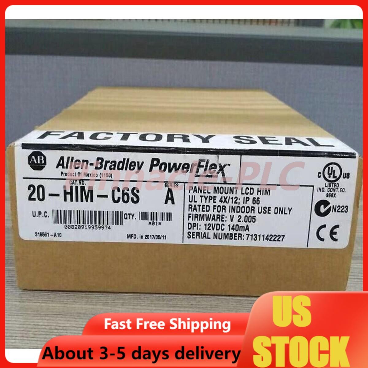 FACTORY SEALED Allen-Bradley 20-HIM-C6S Ser A Panel Mount LCD HIM AB 20 HIM C6S