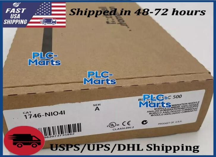 New Sealed AB 1746-NIO4I SLC 500 Analog Output Module 1746NIO4I