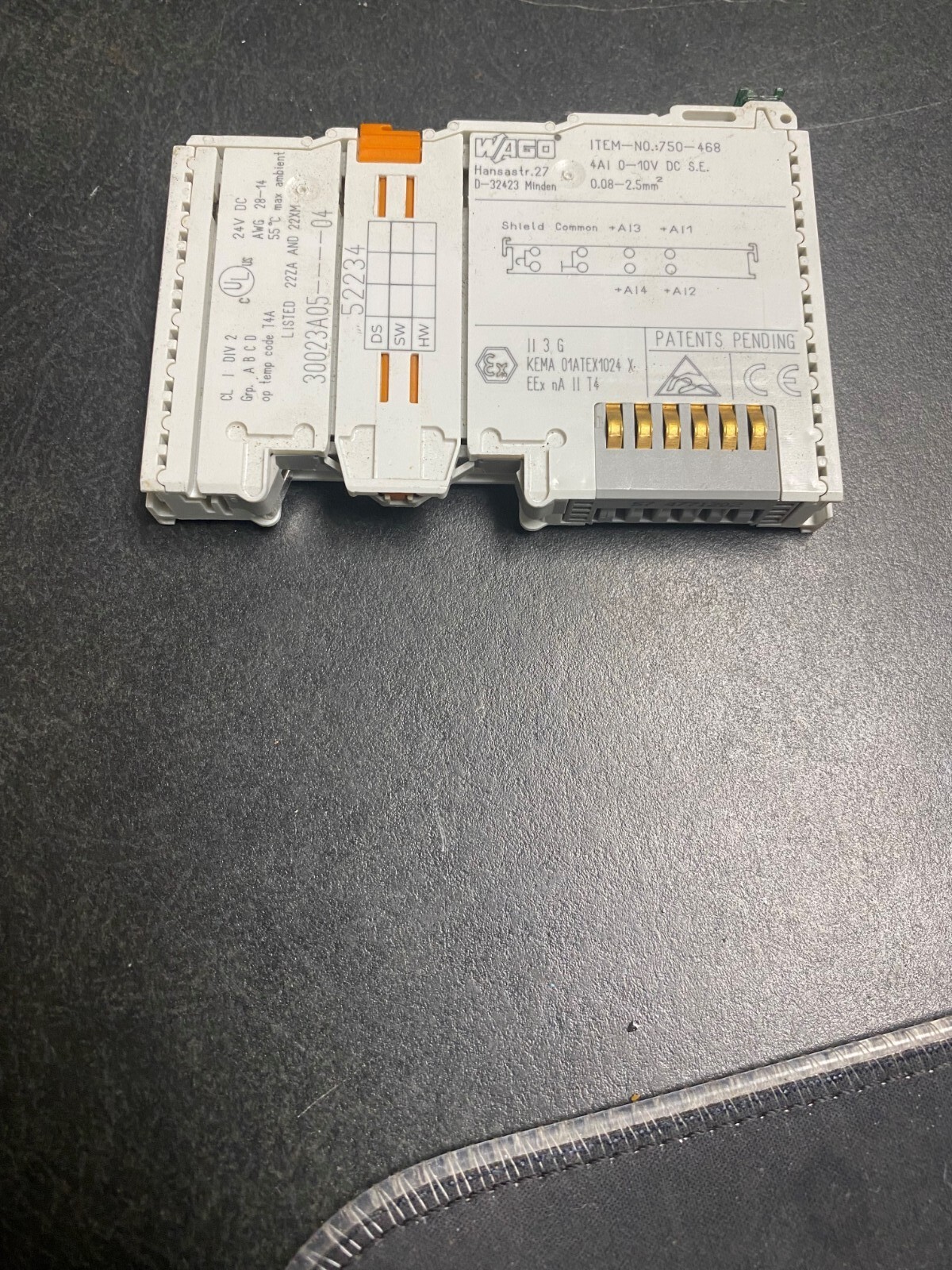 WAGO Analog Input Module – White (750-468)