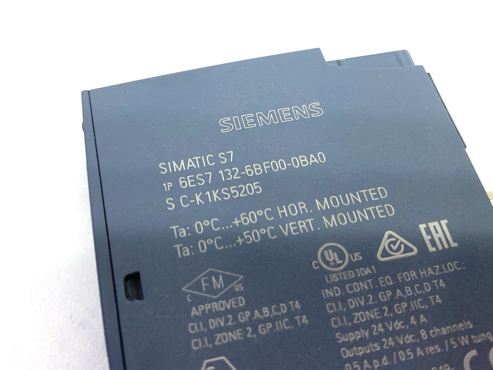 Siemens 6ES7132-6BF00-0BA0 SIMATIC ET 200SP Digital Output Module DQ 8x 24 V DC
