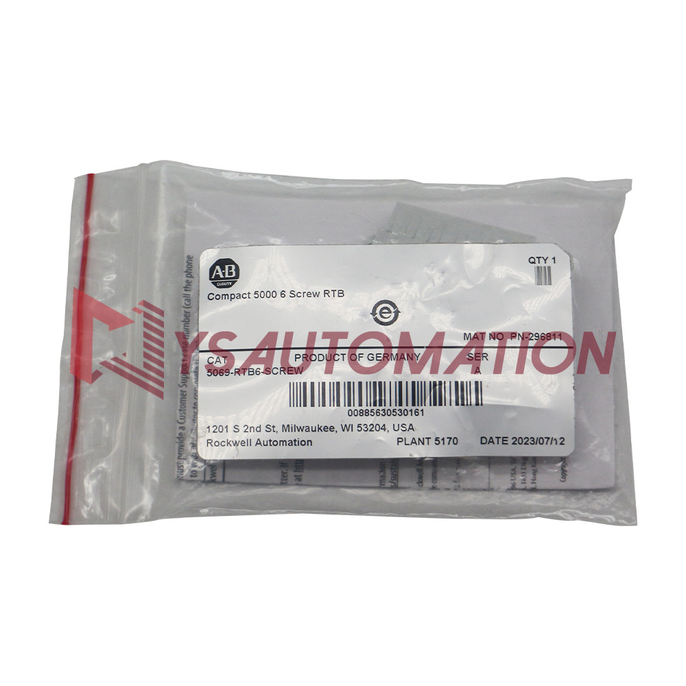 NEW 5069-RTB6-SCREW AB Compact 5000 6 Screw RTB Fast Shipping 5069RTB6SCREW