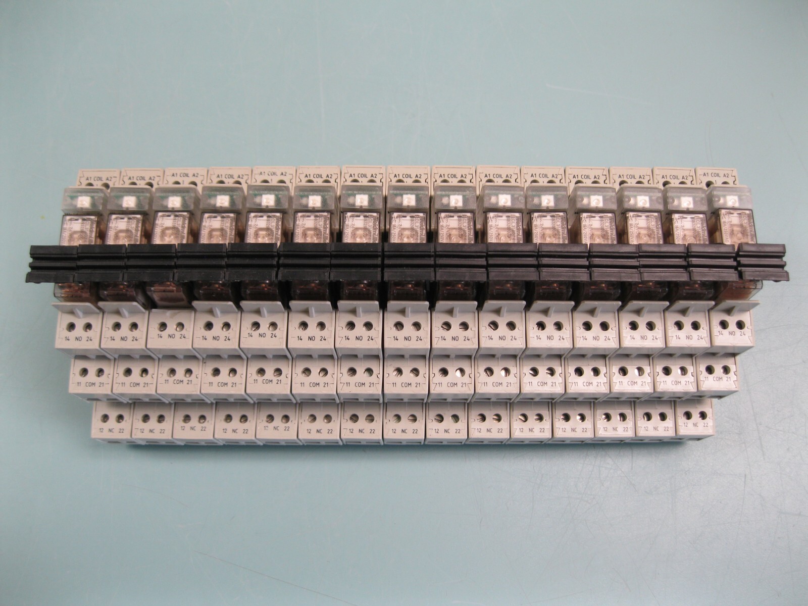 Lot (15) 24V Weidmuller PXS35 DIN Rail Socket Base w RCL314024 Relay E3