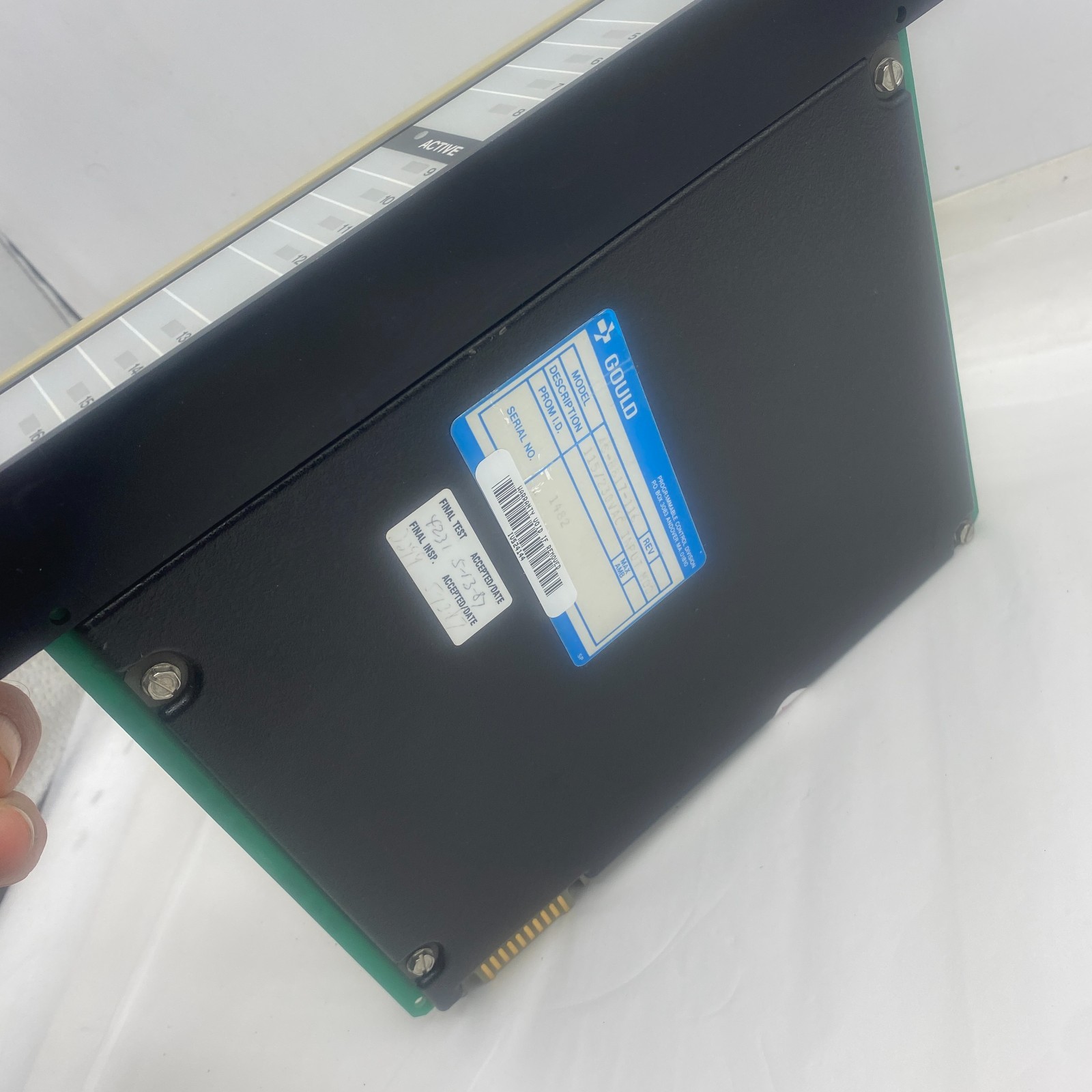 GOULD AS-B817-116 ANALOG INPUT MODULE UNIT 115/230VAC S/N 1482 B817-116 ✅