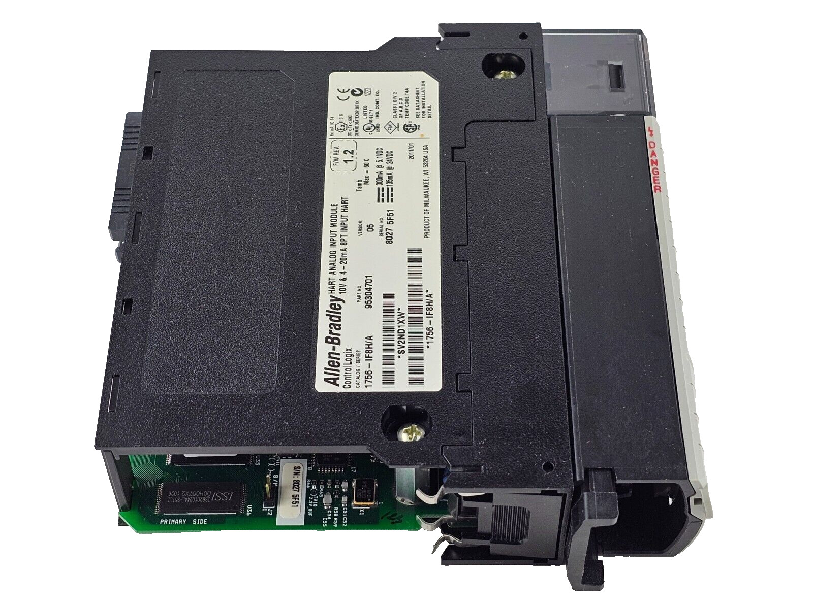 Allen Bradley 1756-IF8H /A ControlLogix HART Analog Input Module VER 05 1756IF8H