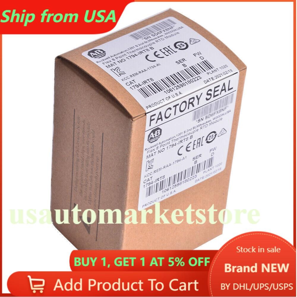 NEW Sealed Allen-Bradley Flex 8 Point Thermocouple RTD Module 1794-IRT8