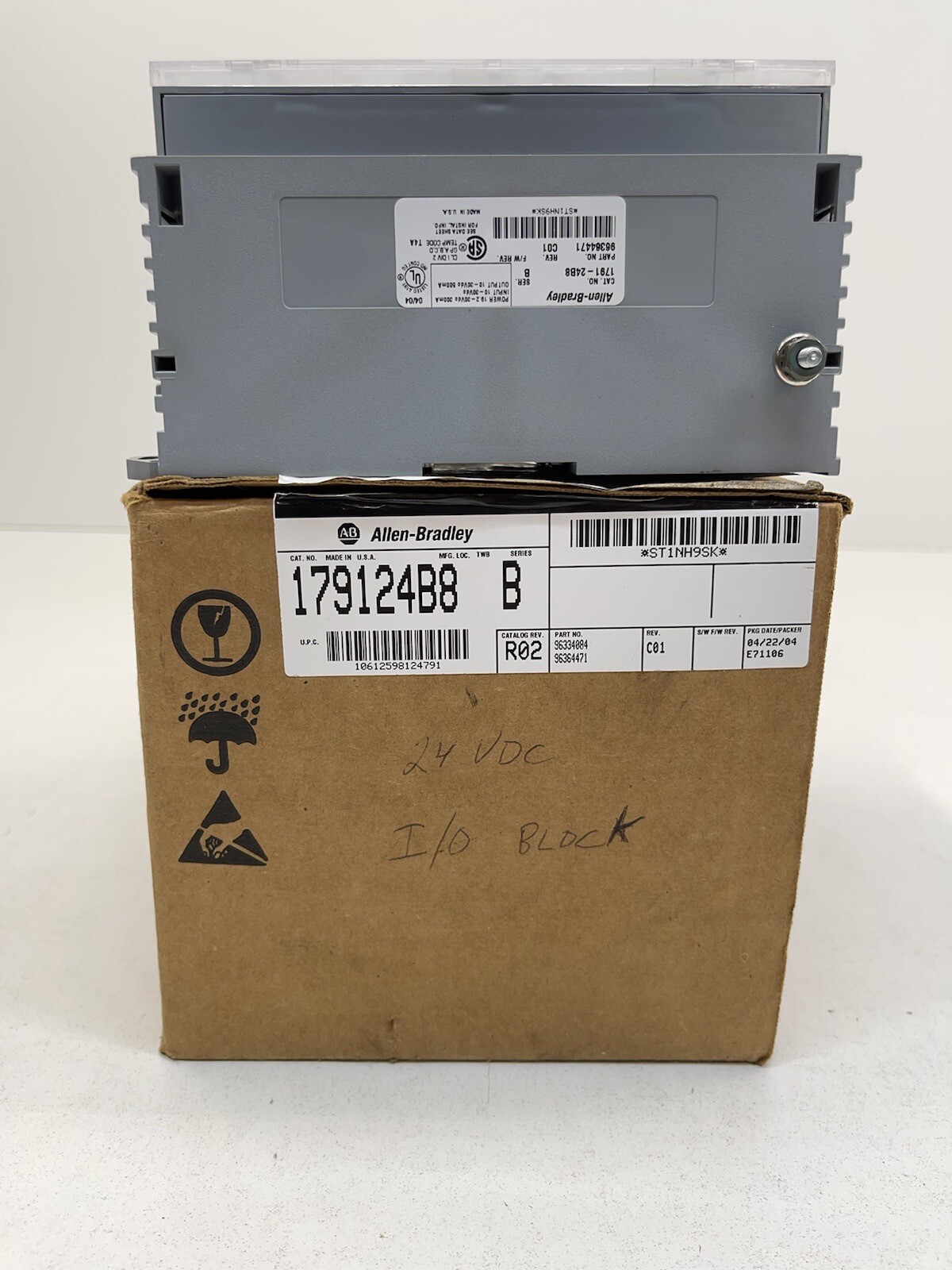 Allen Bradley 1791-24B8 Ser. B I/O Module – New Open Box *No Terminal Blocks*