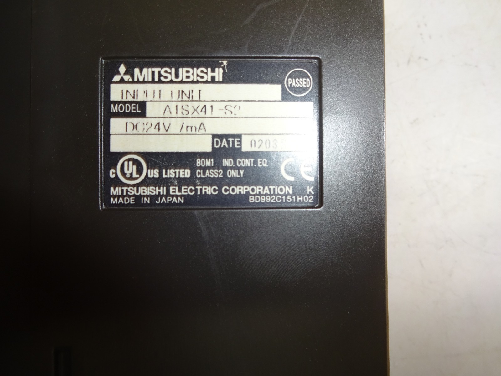MITSUBISHI A1SX41-S2 INPUT MODULE 24VDC