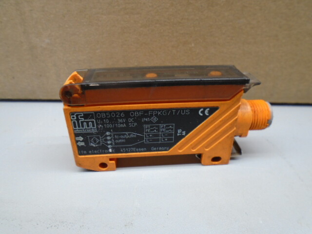 IFM EFECTOR OB5026 SENSOR 0BF-FPKG/T/US 0B5026 N438