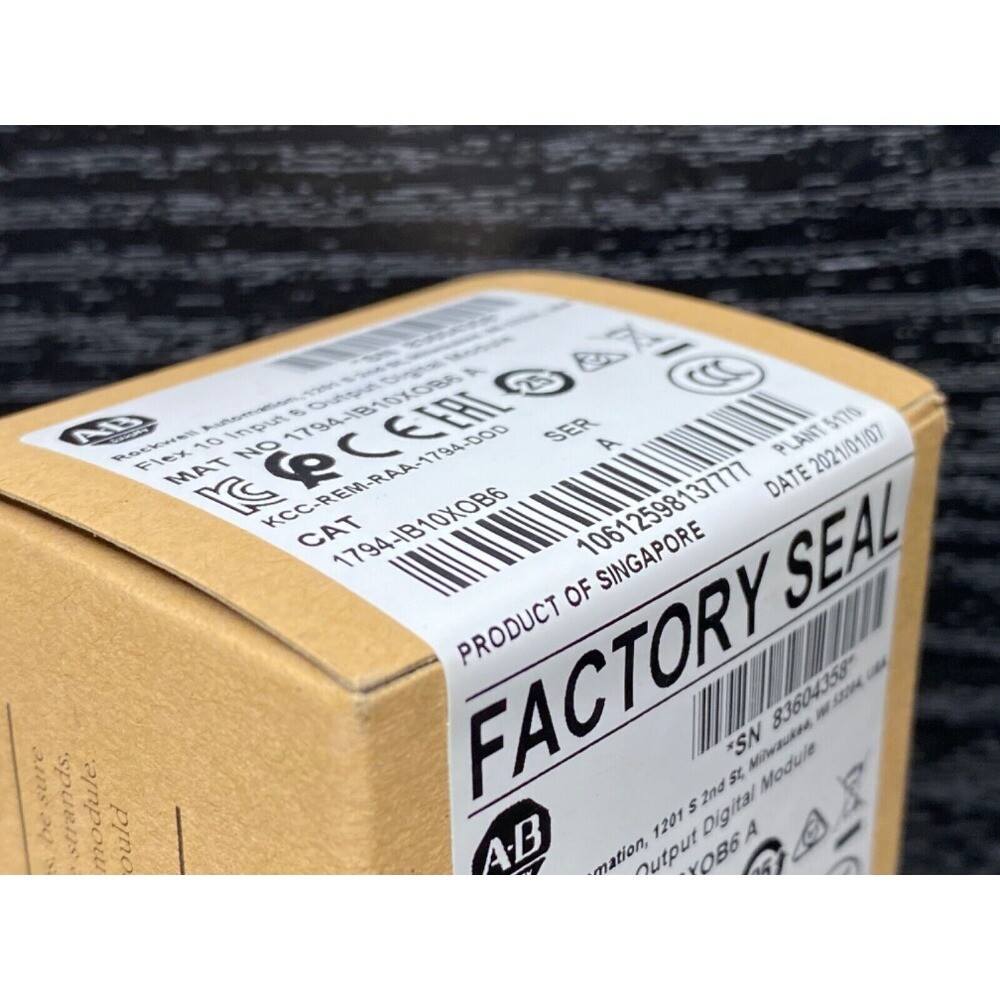 NEW Sealed 1794-IB10XOB6 A Flex I/O 24VDC Sink Input / Source Output US Free Tax