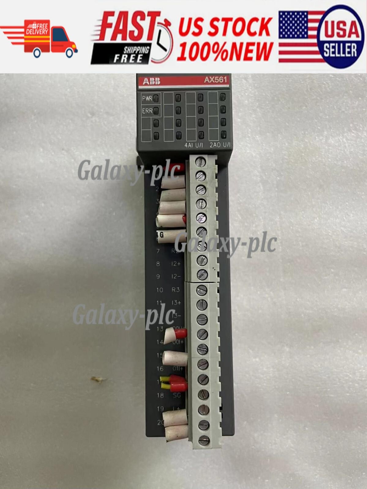ABB PLC AX561 1TNE968902R1301 Analog Input Output Module US Free TAX