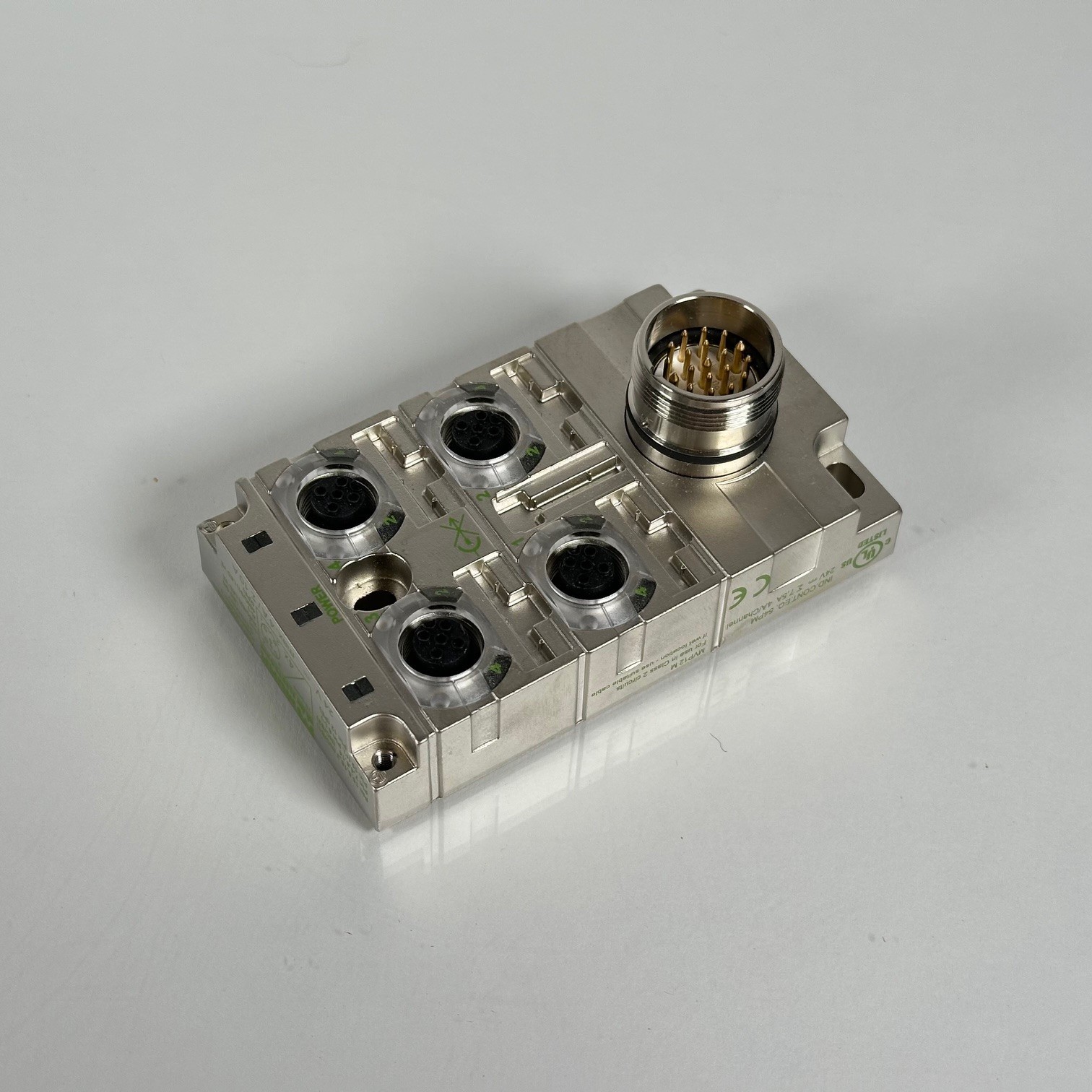 (NEW) MURR ELEKTRONIK 8000-54520-0000000 MVP-Metall, 4xM12, 5pol, Steck.