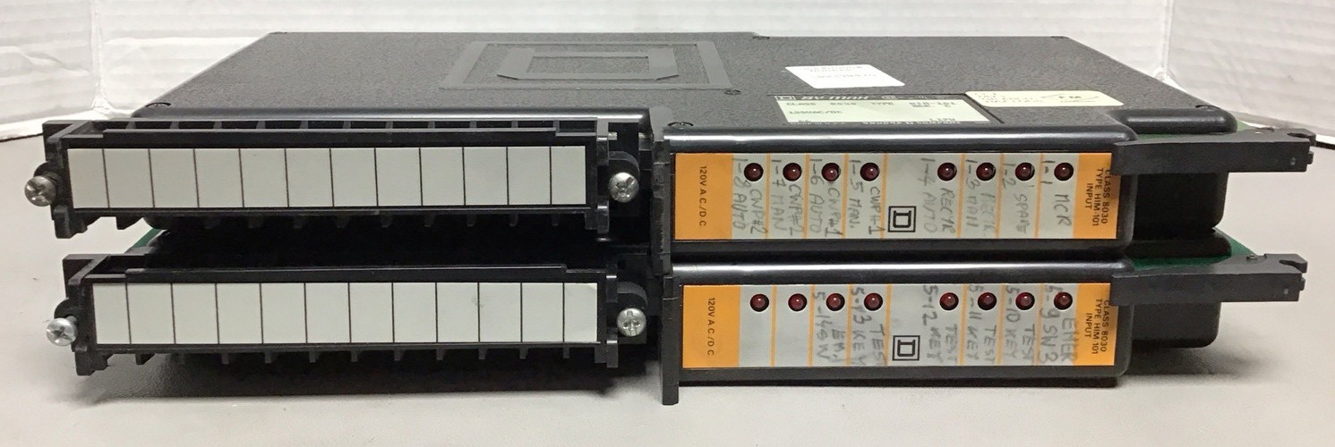 Lot of 2 Square D SY/MAX 8030 HIM-101 Input Modules (F24)