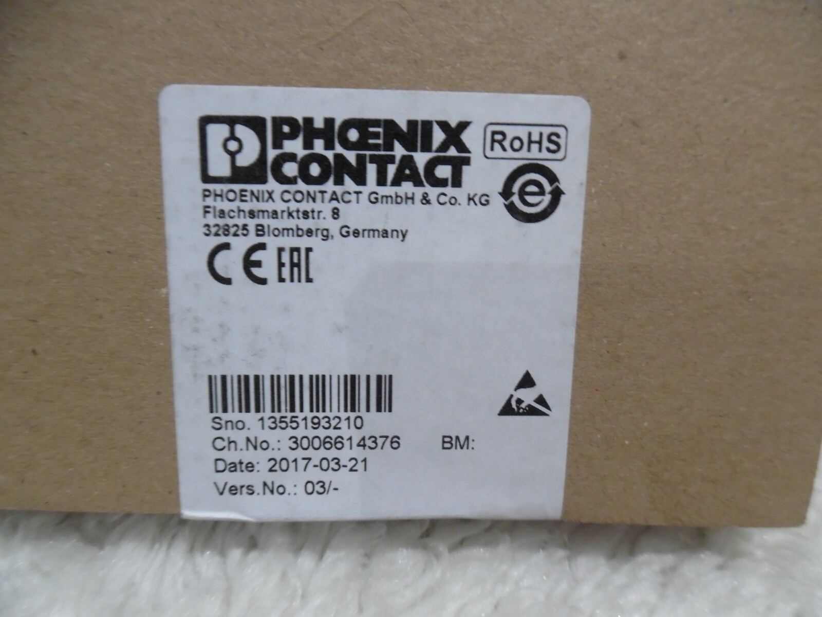 3 pc’s Phoenix Contact IB IL 24 DI8/HD-PAC Inline terminal 2700173 New Lot of 3