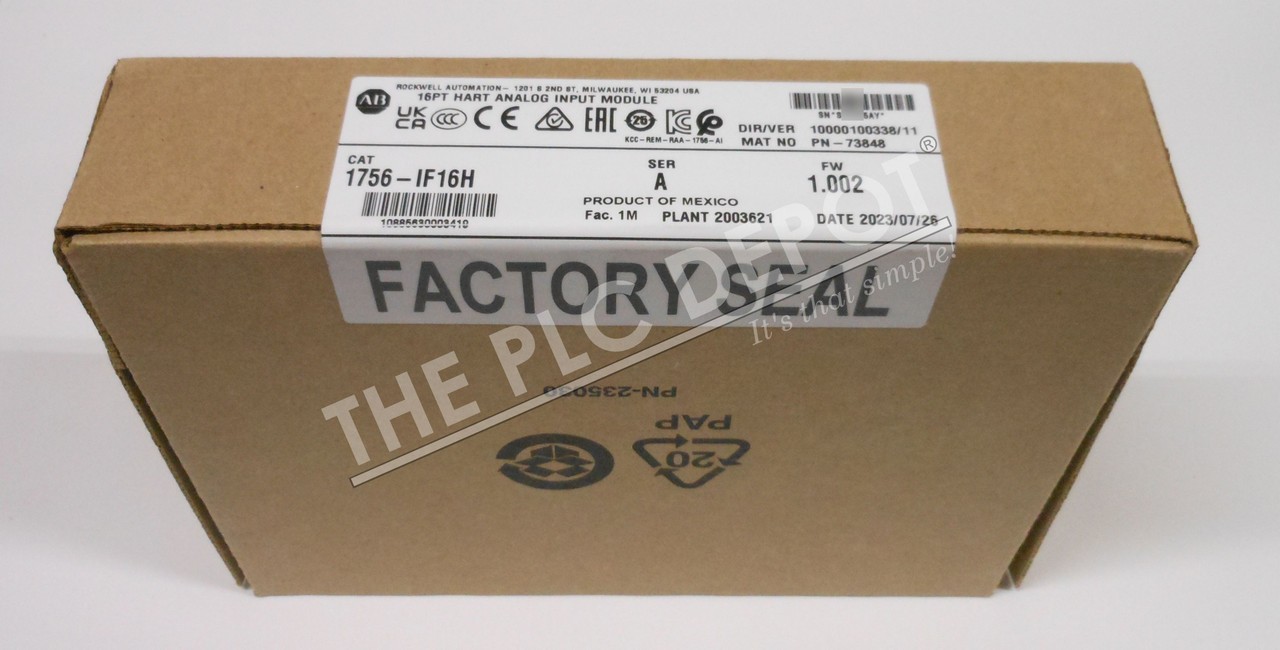 AUTHENTICITY GUARANTEED! 2023 SEALED Allen Bradley 1756-IF16H HART #QTY
