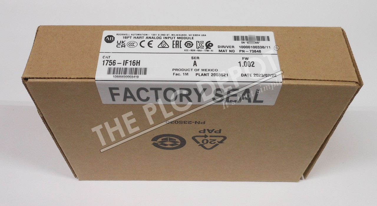 AUTHENTICITY GUARANTEED! 2023 SEALED Allen Bradley 1756-IF16H HART #QTY