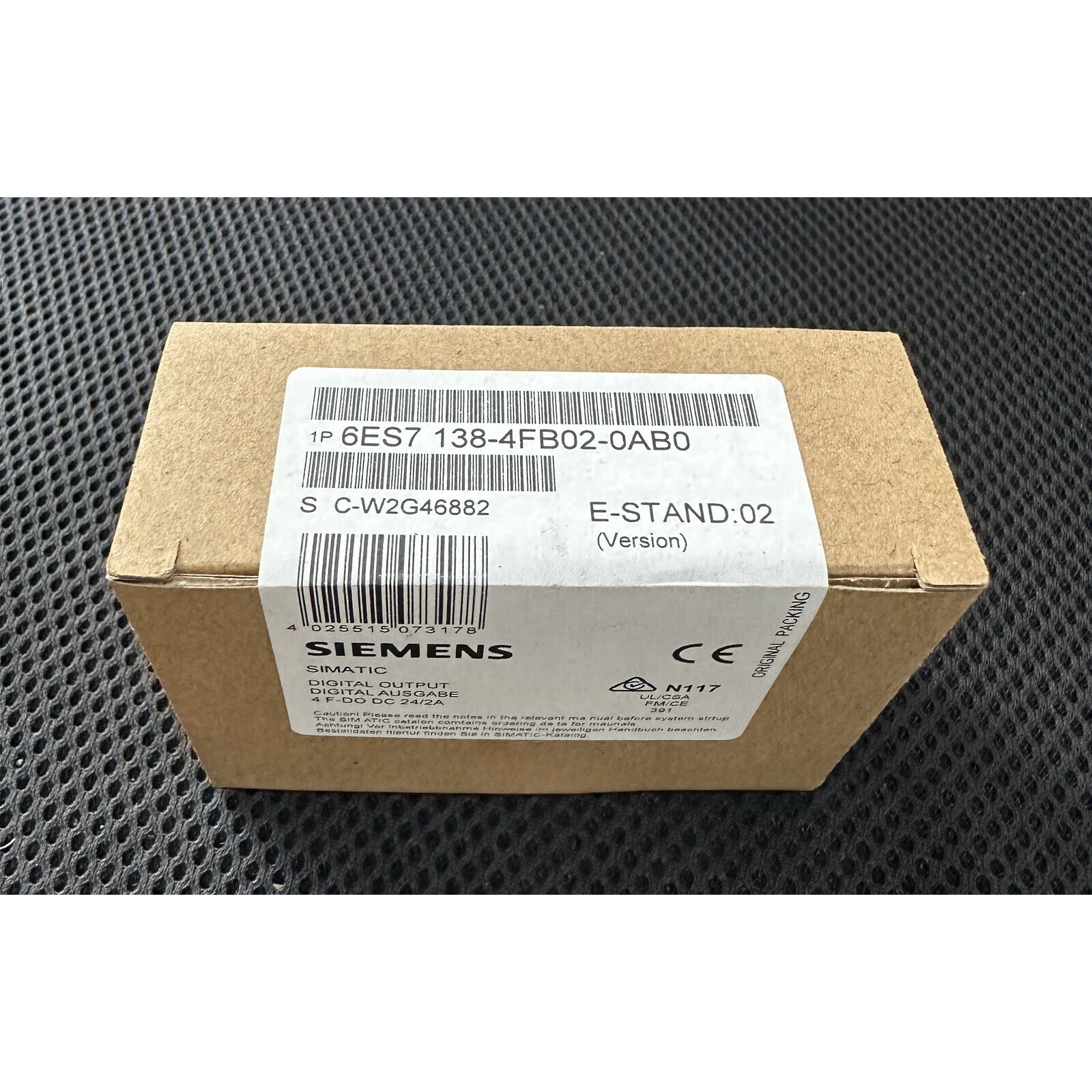 New Siemens 6ES7 138-4FB02-0AB0 6ES7138-4FB02-0AB0 DP ELECTRON MODULE FOR ET200S