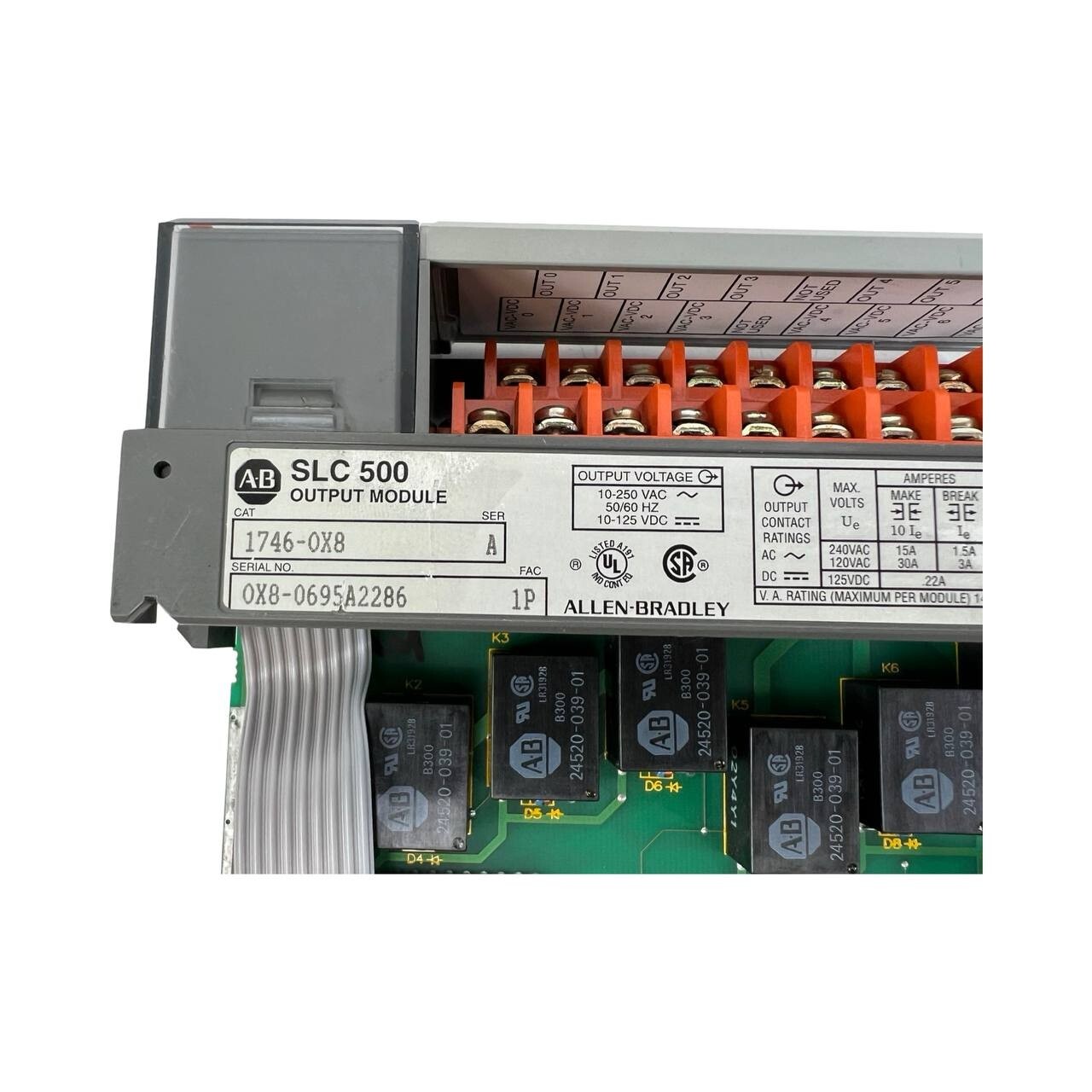 1746-OX8 Allen Bradley SLC 500 Isolated Relay 1746-0X8
