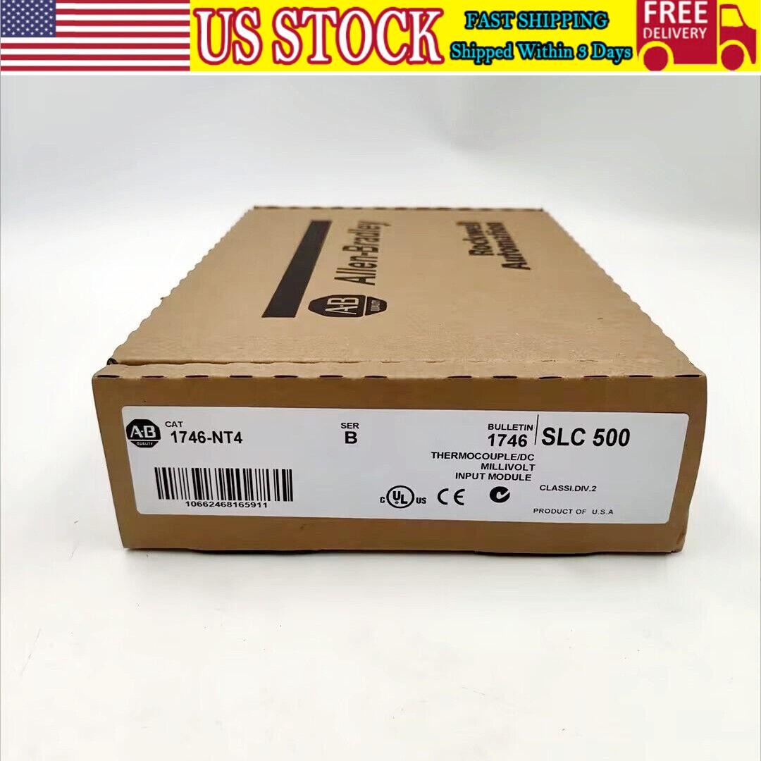 New Factory Sealed Allen-Bradley 1746-NT4 SER B SLC 500 PLC Input Module 1746NT4