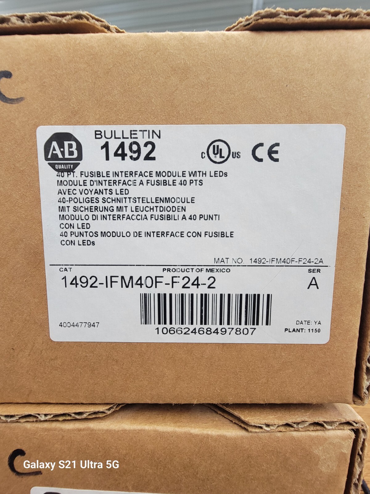 Allen Bradley 1492-IFM40F-F24-2 Series A. New In Box