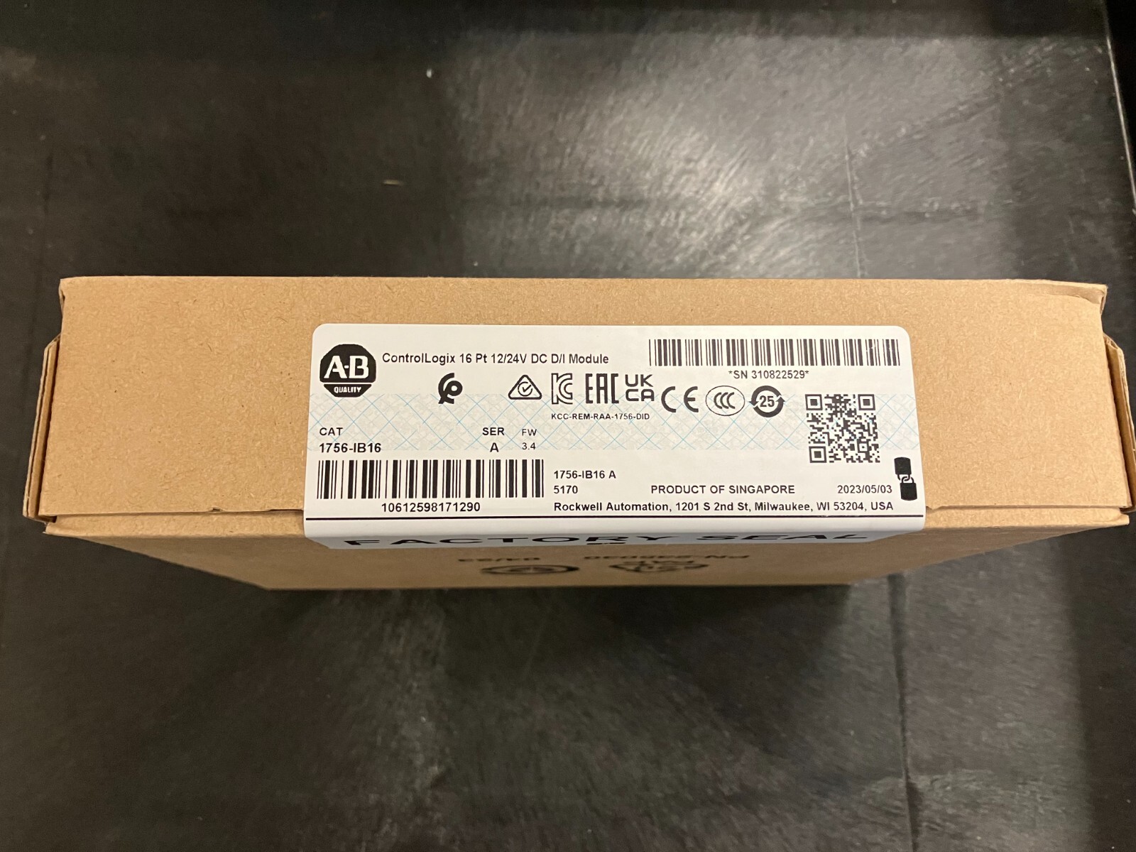 1756-IB16, ALLEN-BRADLEY INPUT CARD 16-POINT