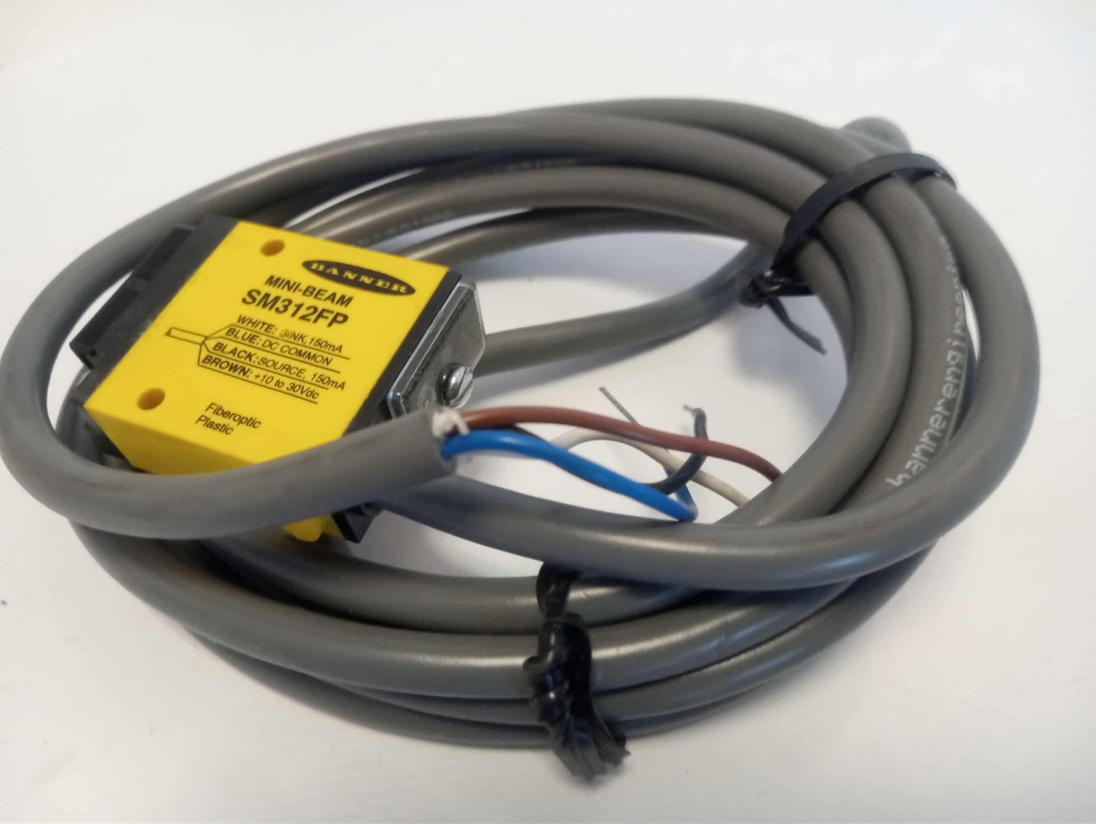 BANNER Exact Search Match SM312FP (25916) MINI-BEAM Plastic Fiber Optic Range