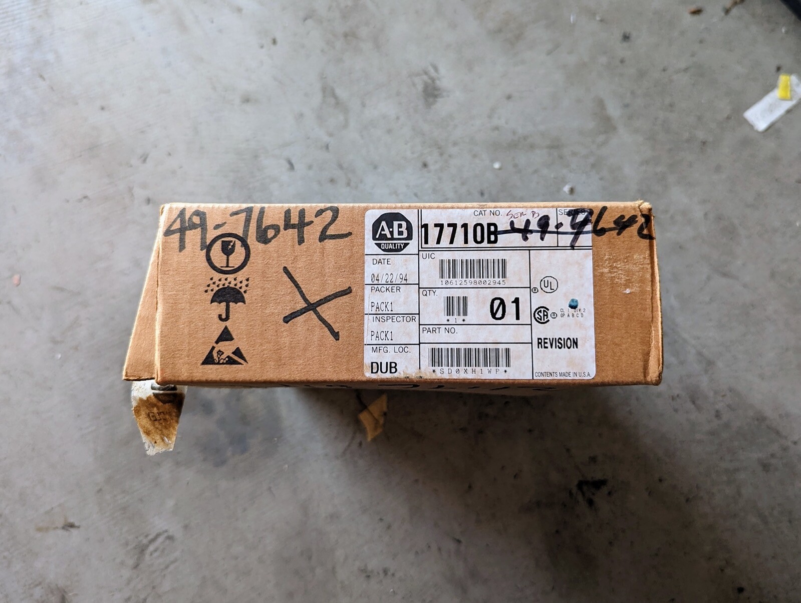 Allen-Bradley 1771-OB/B Series B Input Module – New Open Box