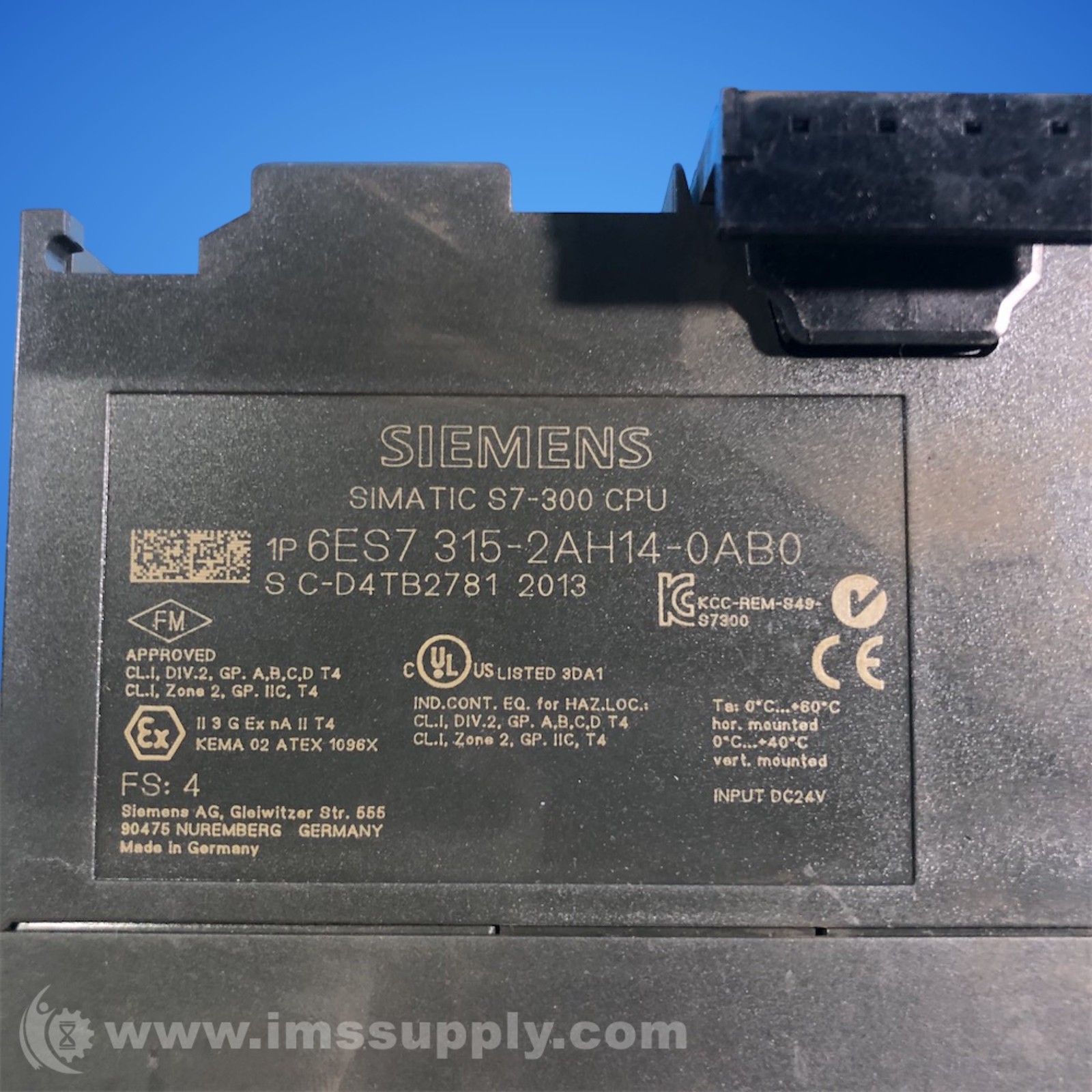 Siemens 6ES7 315-2AH14-0AB0 Module 6589