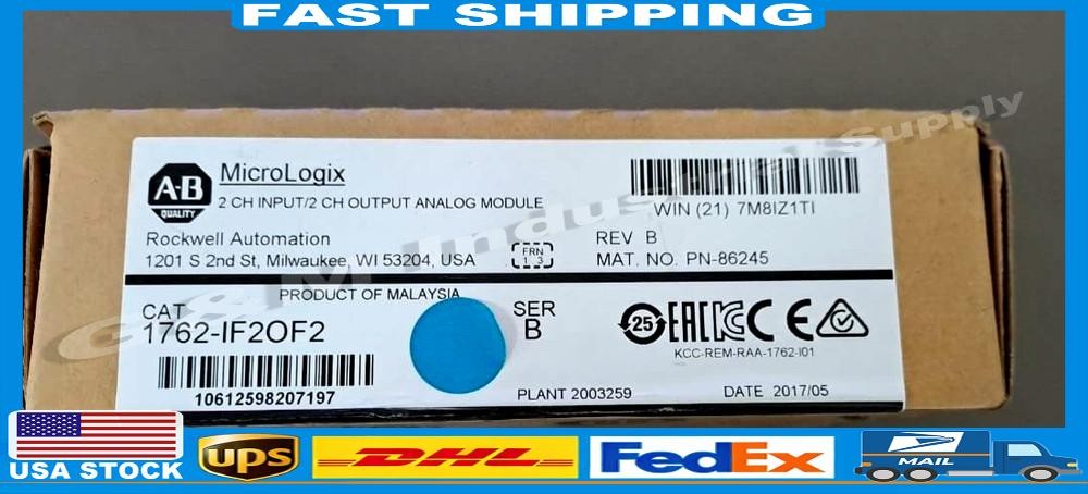 ALLEN BRADLEY 1762-IF20F2 INPUT AND OUTPUT ANALOG MODULE