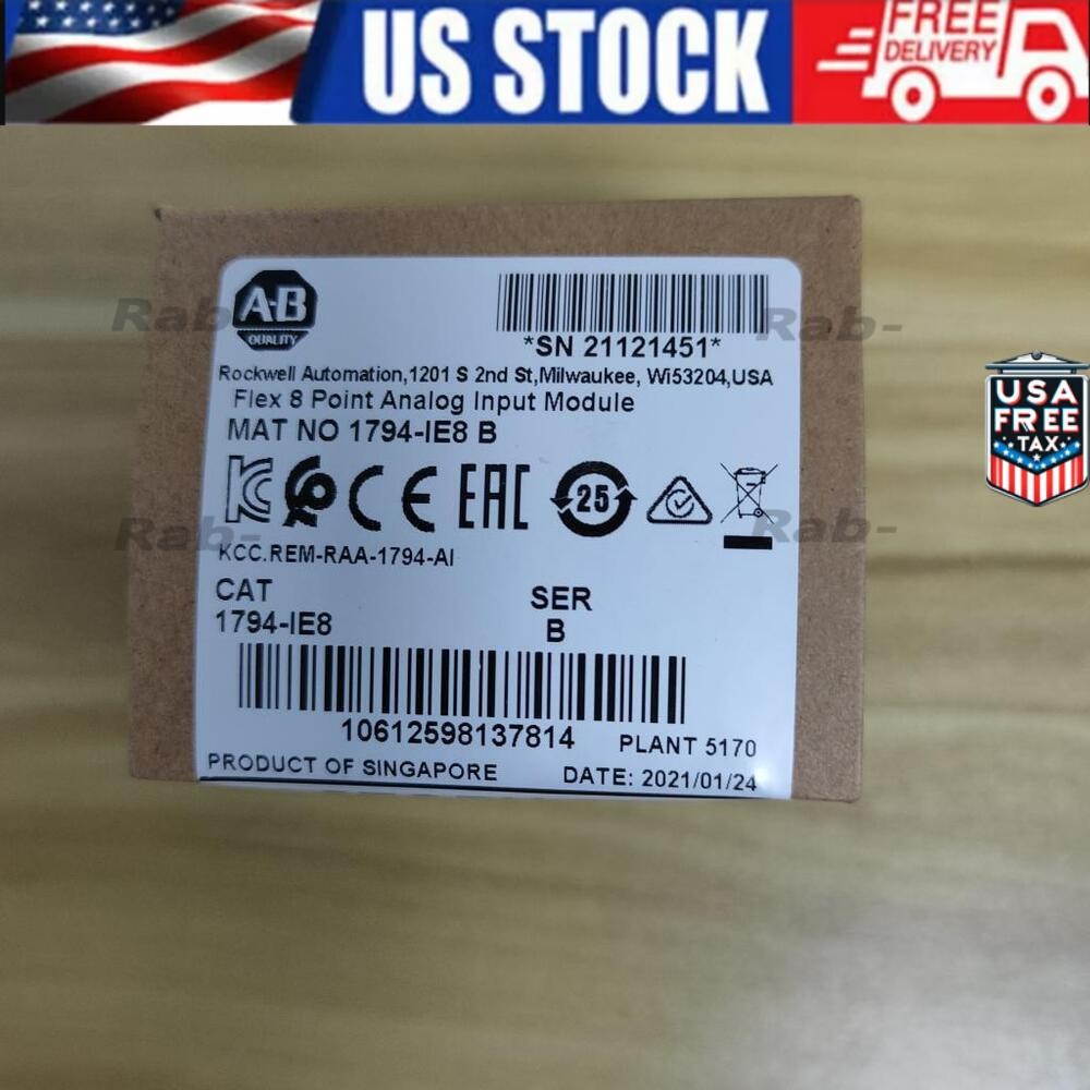 Allen Bradley 1794-IE8 AB 1794IE8 /B Flex 8 PointAnalog Input Module PLC
