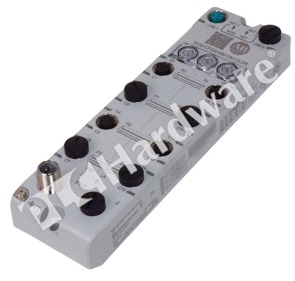 Open Pre-owned Allen Bradley 5032-CFGB16M12M12LDR /A ArmorBlock 5000 I/O Module