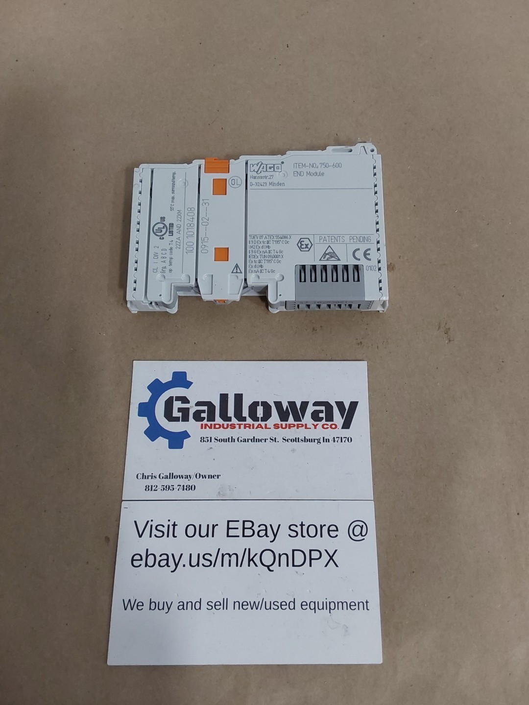 WAGO 750-600 End Module Fieldbus Node