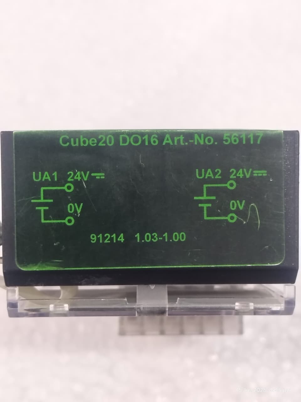 Used Murr Elektronik 56117 Cube20 DO16 Digital Output Module DIN Mount Free Ship