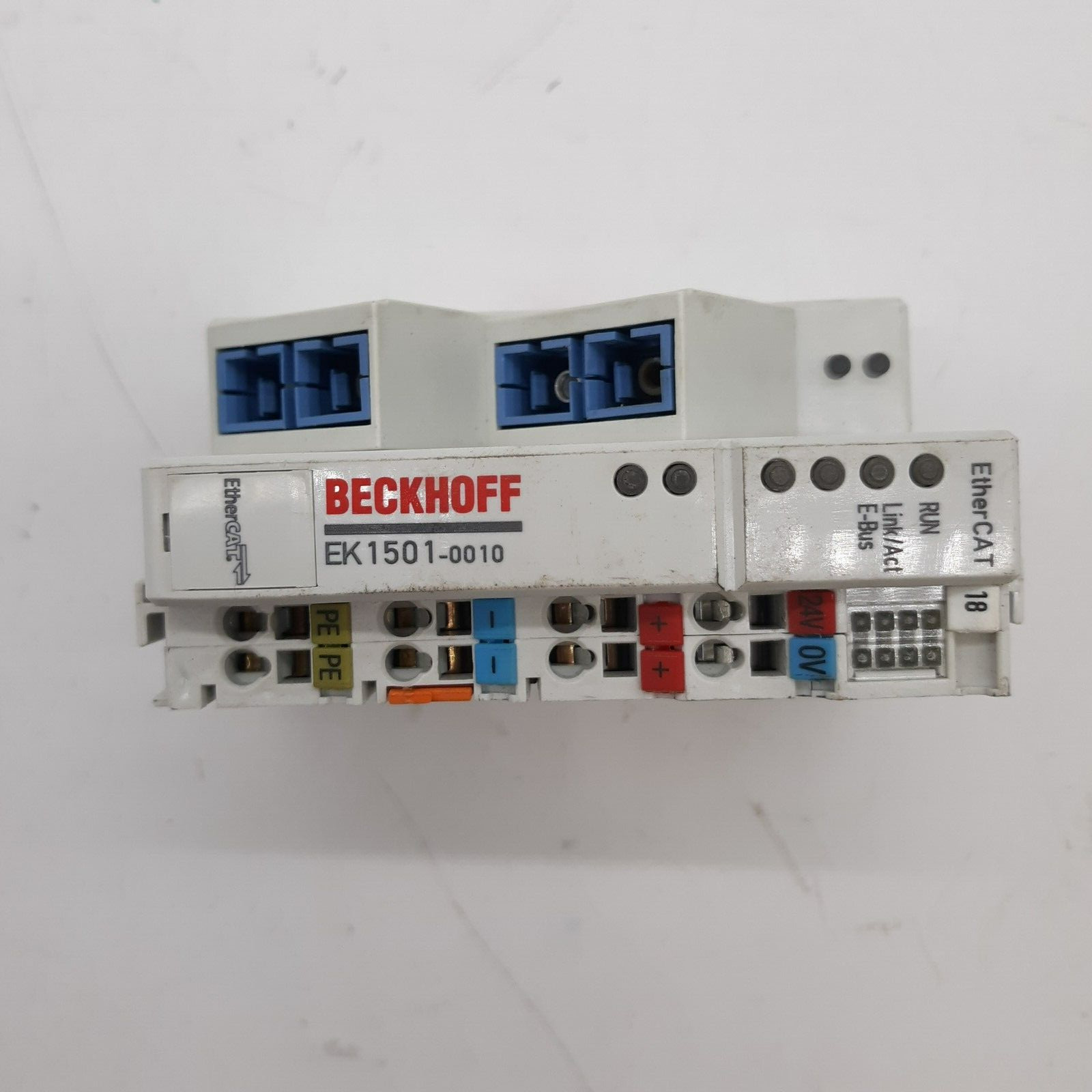 Beckhoff EK1501-0010 EtherCat Coupler w/ Singlemode Fibre Ports