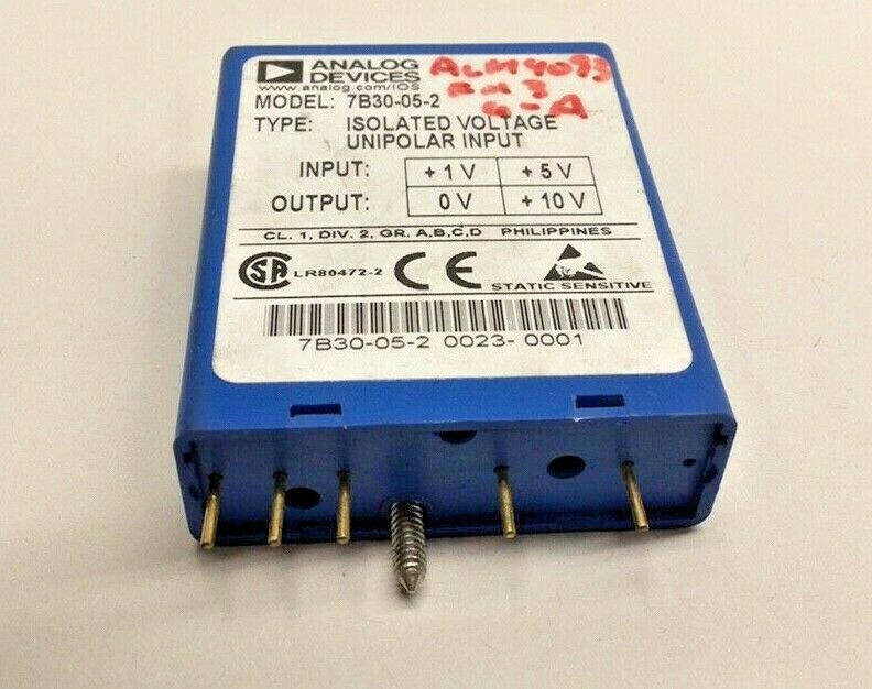 Analog Devices 7B30052 Used Input Output Module Isolated Voltage 7B30-05-2